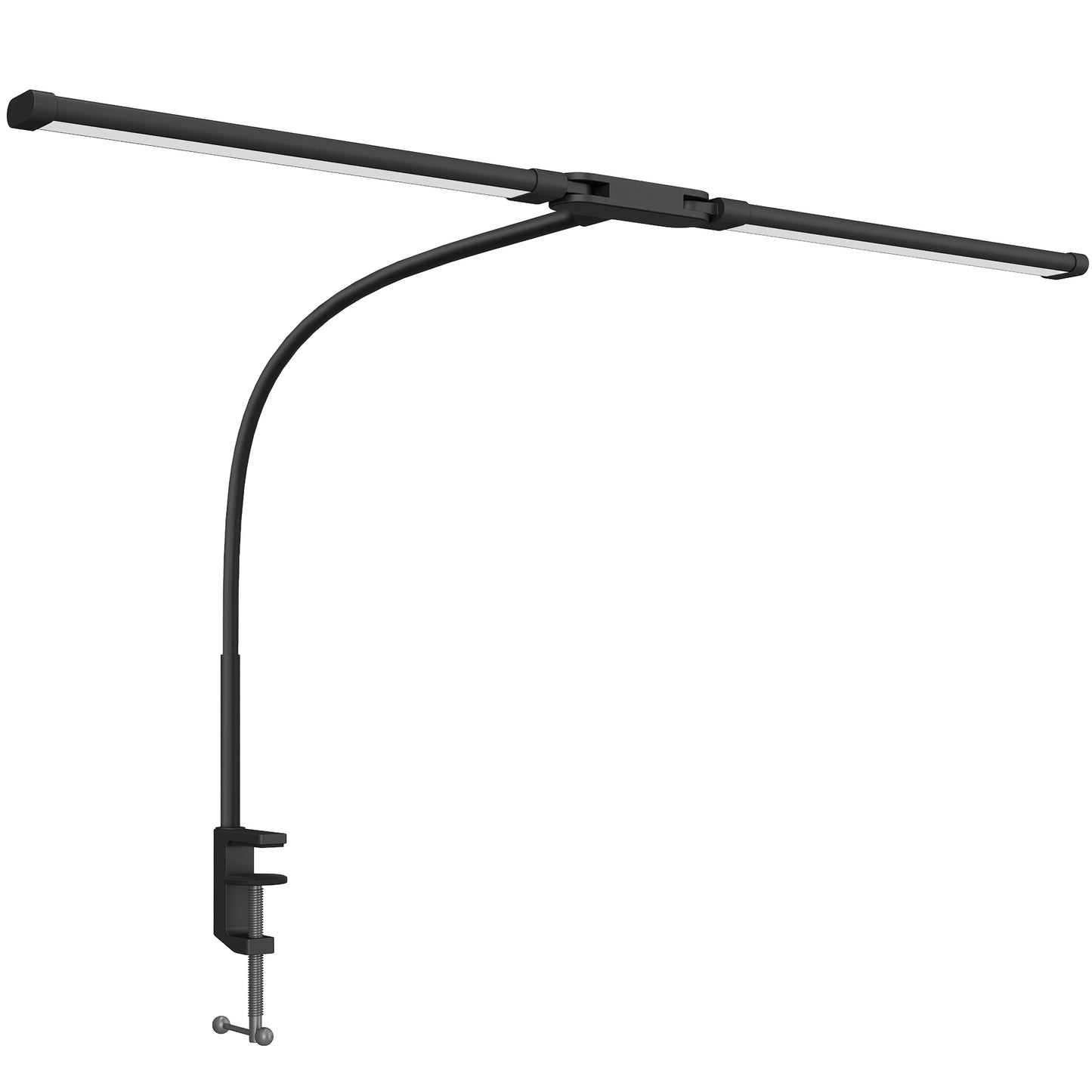 LED Desk Lamp with Clamp, Double Head Table Lamp with 3 Colour Modes & 10 Brightness Levels