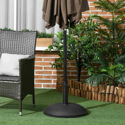 25 kg Parasol Base, Heavy Duty Concrete Patio Umbrella Stand with Adjustable Knob