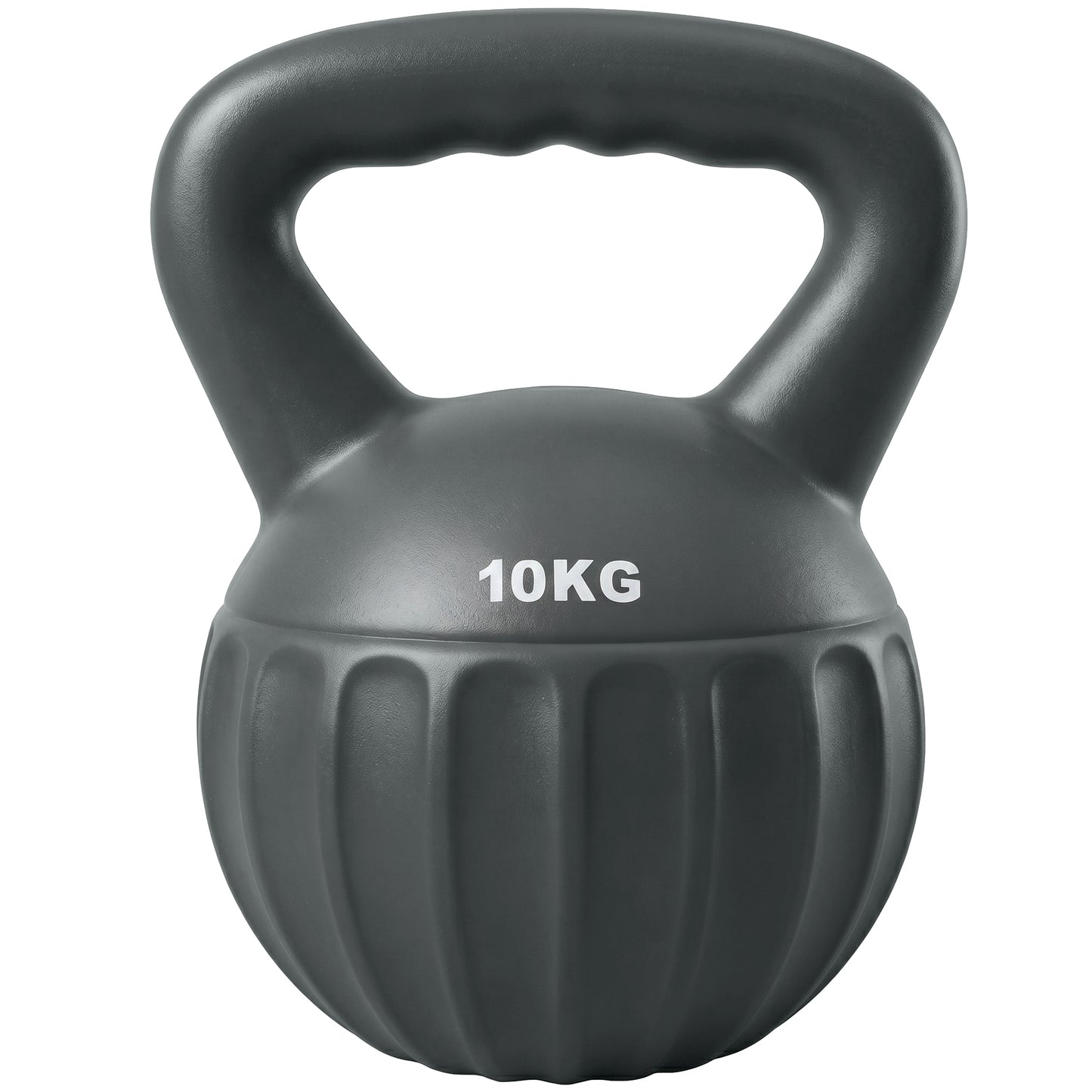 Kettlebell for Strength Training Kettle Bell with Non-Slip Handle 10 kg Grey