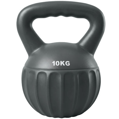 Kettlebell for Strength Training Kettle Bell with Non-Slip Handle 10 kg Grey
