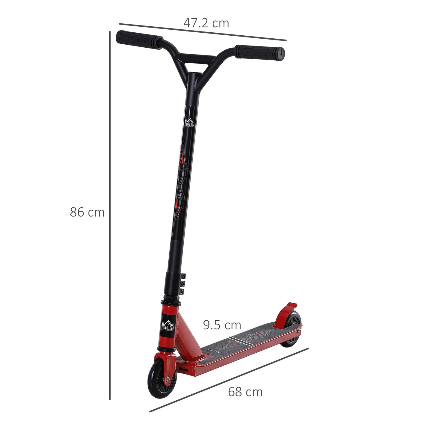 Street Stunt Scooter Intermediate and Beginner Freestyle Tricks Scooters For 14+ Teens Adult w/ Rear φ10cm Wheel & Brake