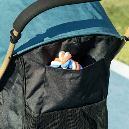 Pet Stroller for Small and Miniature Dogs, with Rain Cover - Dark Green