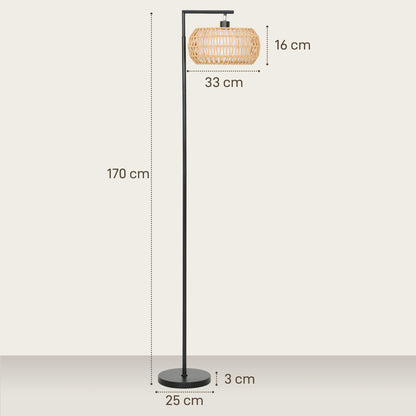 Boho Dimmable Floor Lamp - Black