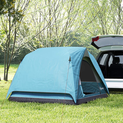 3-4 Person Camping Tent, Easy Set Up Waterproof Dome Tent with Sewn-in Groundsheet, Mesh Windows