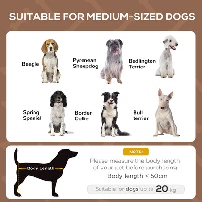 Outdoor Dog Bed with Removable Canopy, Portable Raised Dog Bed for Camping, Garden & Beach