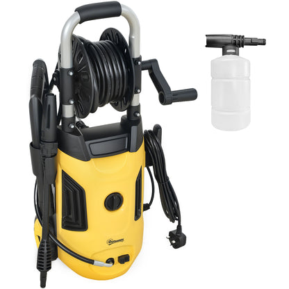 1800W High Pressure Washer, 150 Bar Pressure, 420 L/h Flow, Portable Power Washer Jet Wash Cleaner with Adjustable Nozzle