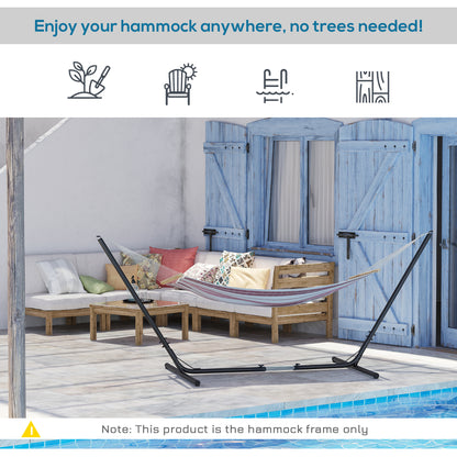 3.1–3.8m Adjustable Universal Hammock Stand Metal Frame Garden Camping Picnic Outdoor Patio Replacement – Stand Only