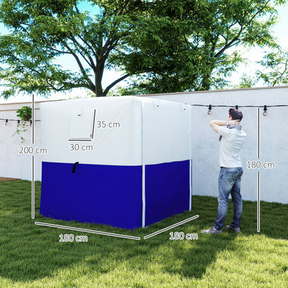 2 x 2m Pop-Up Gazebo, with Accessories - Dark Blue
