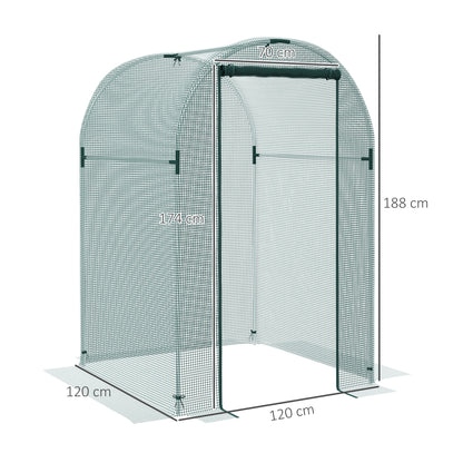 120 x 120cm Mini Polytunnel Greenhouse
