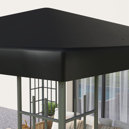 3 x 3(m) Gazebo Frame Replacement - Black