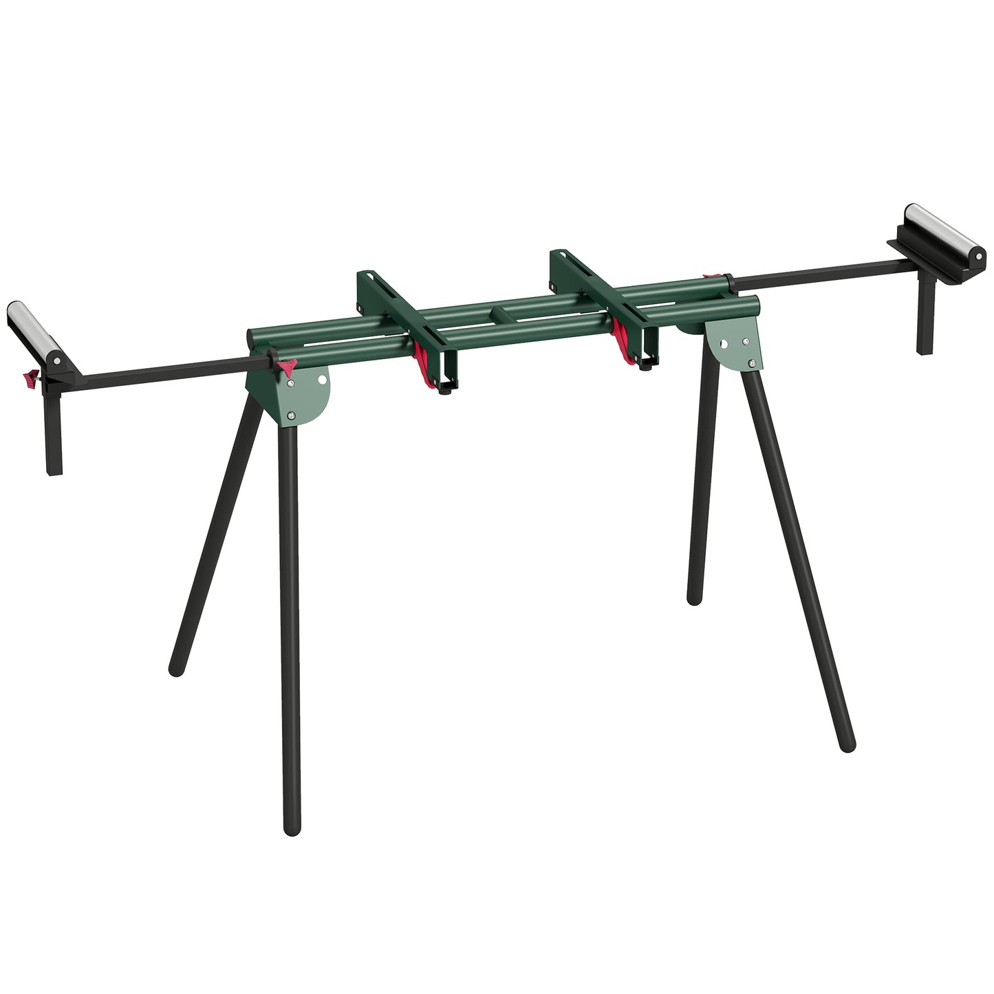 Universal Mitre Saw Stand with Adjustable Rollers and Support Arms, Portable Miter Saw Stand with Folding Legs