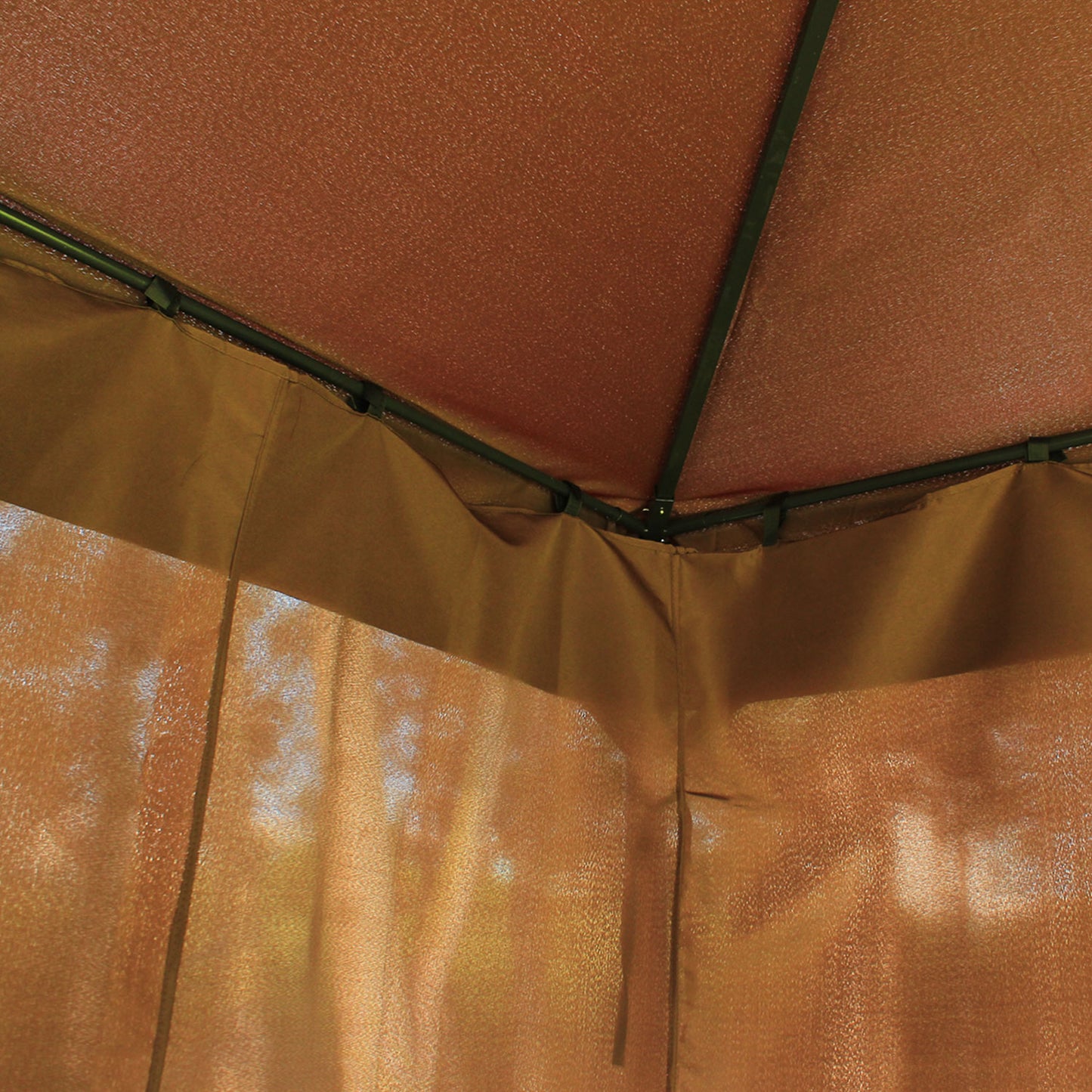 3 x 4m Garden Gazebo, Double Roof Marquee Canopy Shelter with Sidewalls, Solid Steel Frame for Garden, Lawn