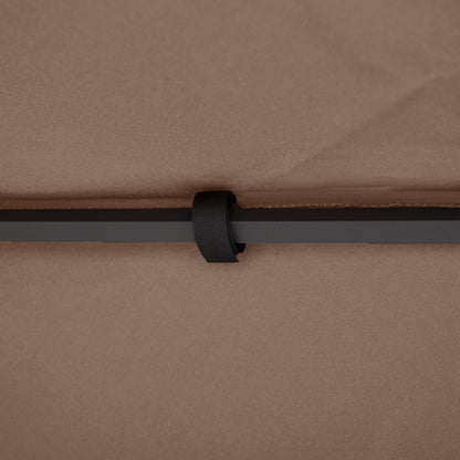 3x3 m Double-Tier Canopy Top Replacement-Coffee