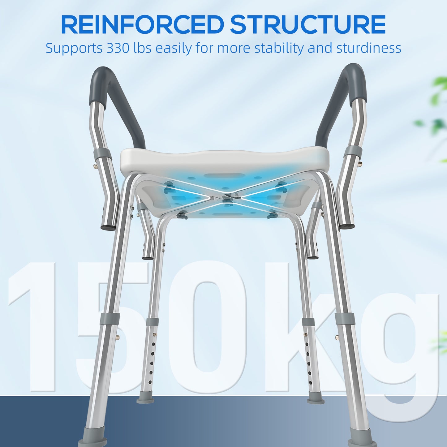 57-69cm Aluminium Frame Bath Seat