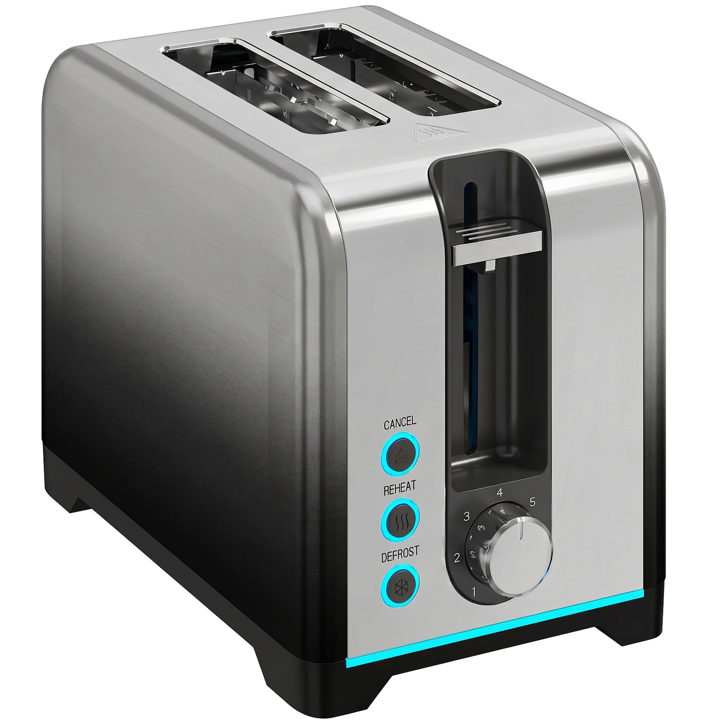 2 Slice Toaster with 7 Browning Levels, Reheat, Defrost and Cancel Functions