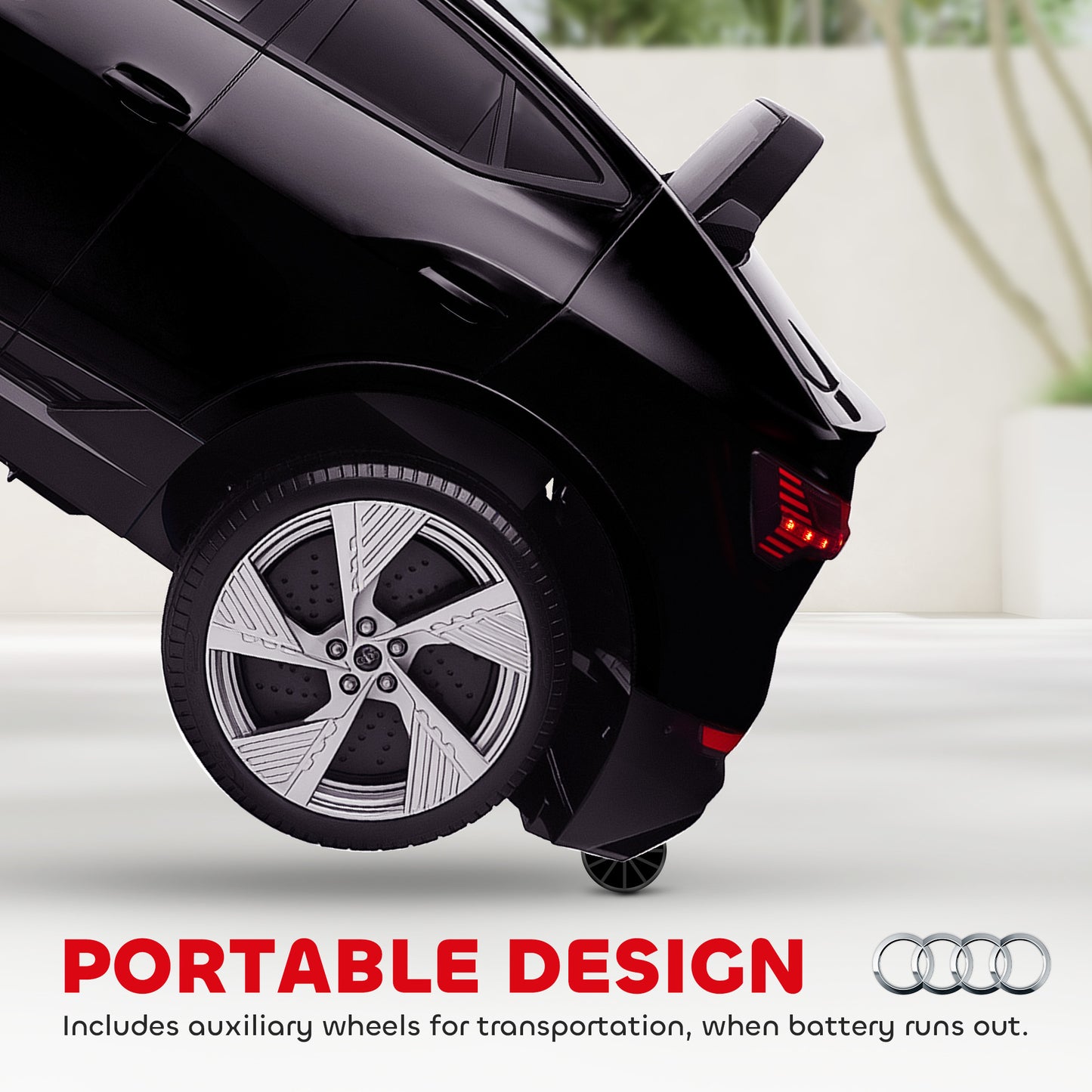 Audi E-tron Licensed 12V Kids Electric Ride on, Electric Car for Kids, with Parental Remote, Music Lights MP3
