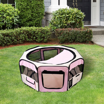600D Oxford Soft Fabric Kennel, Portable Lightweight Cat Dog Playpen