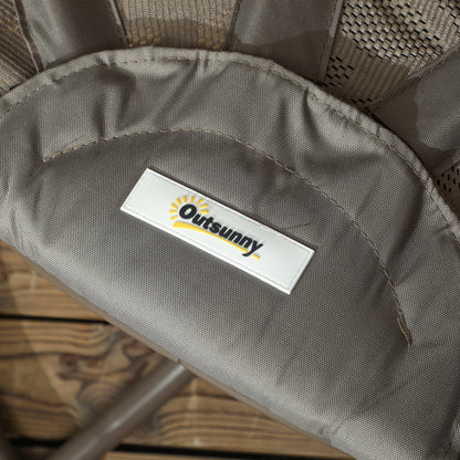 Swivel Egg Chair with Cushions, Foldable Basket Seat and Metal Frame, Indoor Outdoor Lounge Chair for Balcony, Poolside