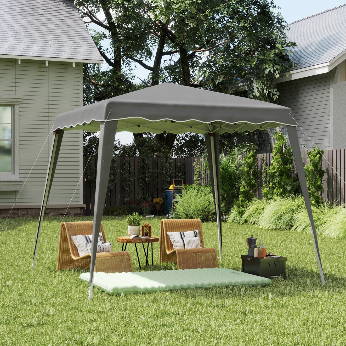 2.5 x 2.5M Pop up Garden Tent - Grey