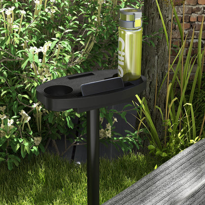 9.4ft Hammock Stand with Side Tray Stand, Steel Frame Hammock Net Stand, for String-style, Brazilian-style, Flat-style
