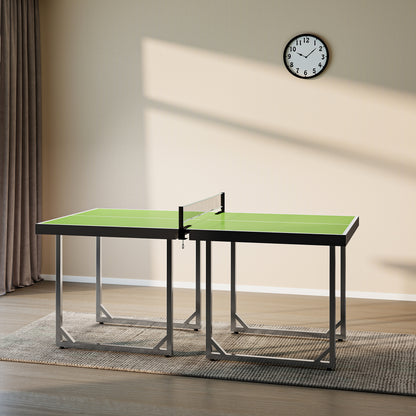 6ft Table Tennis Table, Ping Pong Table with Net, Foldable and Portable Ping Pong Set for Indoor Use, Easy Assemble, Midsize