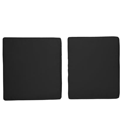 2 Piece Garden Chair Cushions with 1 Seat Cushion 1 Back Pad for Rattan Sofa Chair