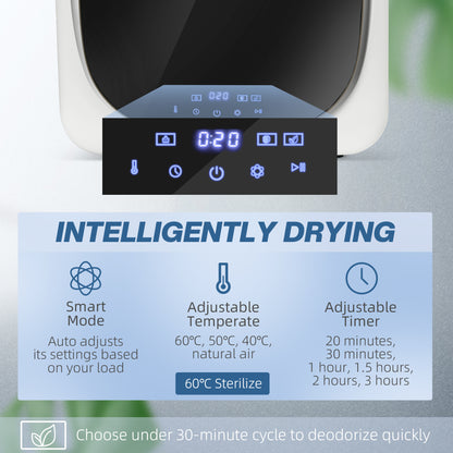 2.5 kg Compact Tumble Dryer, with UV Sterilisation - White