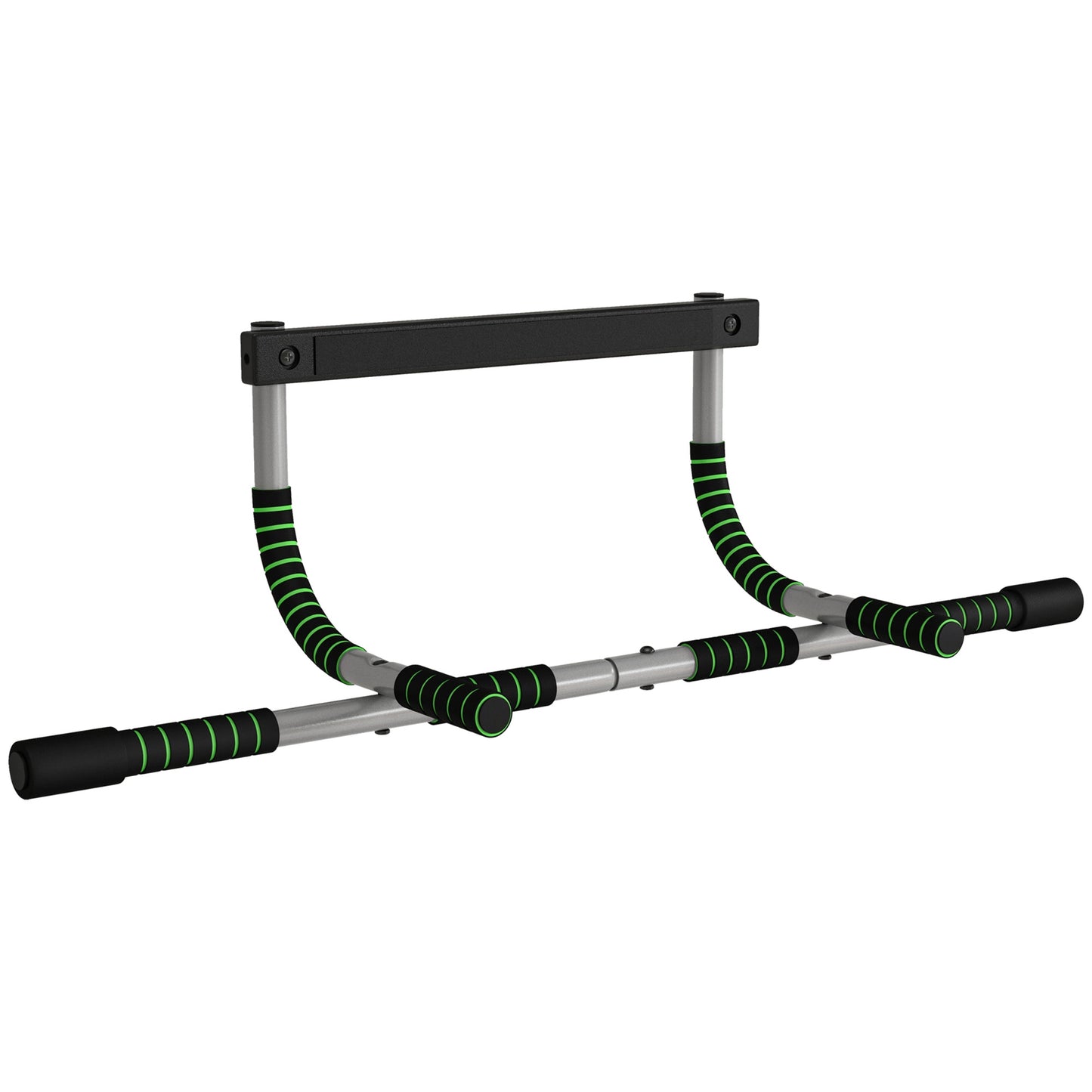 Doorway Pull up Bar, Door Frame Chin up Push up Bar for Home Gym Upper Body Workout, No Drilling or Screws, Green