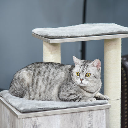 Cat Tree for Indoor Large Cats 113cm Kitten Tower Condo Jute Scratching Post Kitten Play House Activity Center Furniture