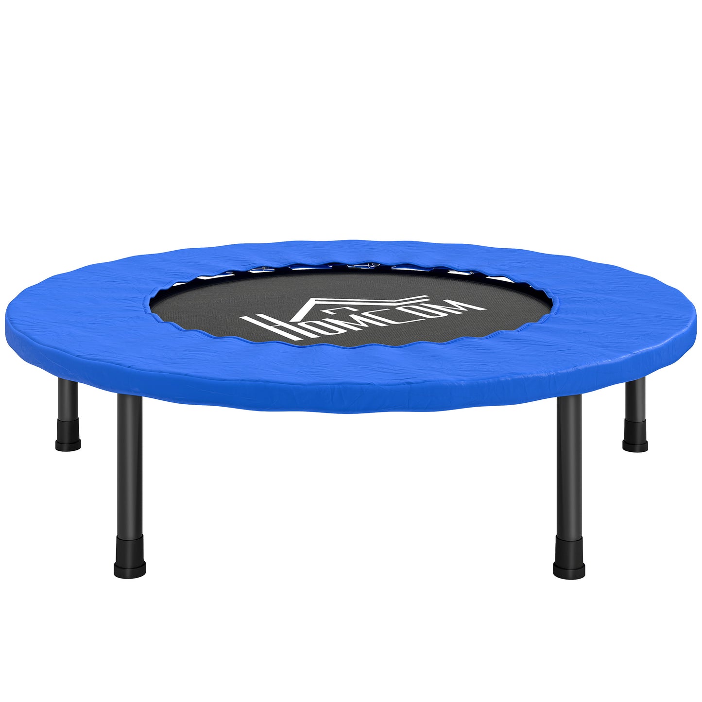 32" Mini Fitness Trampoline Home Gym Yoga Exercise Rebounder Indoor Outdoor Jumper with Safety Pad, Support Up to 100 KG