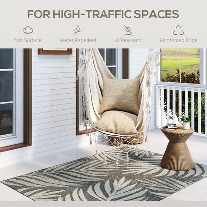 UV Resistant Indoor & Outdoor Area Rug, Easy-Cleaning Machine Washable Rug for Patio, Garden, Kitchen