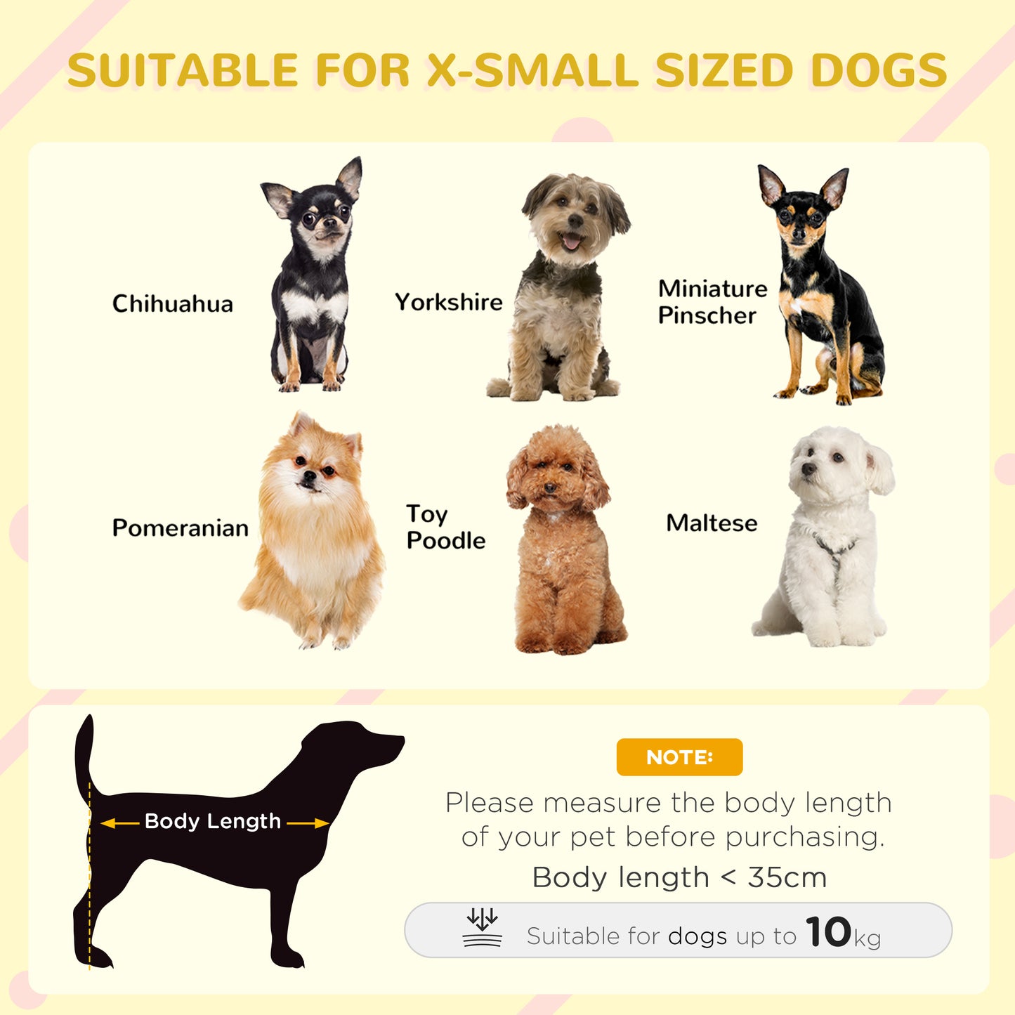 Wooden Dog Kennel Elevated Dog Pet House w/ Open Top 82W x 58D x 58H cm