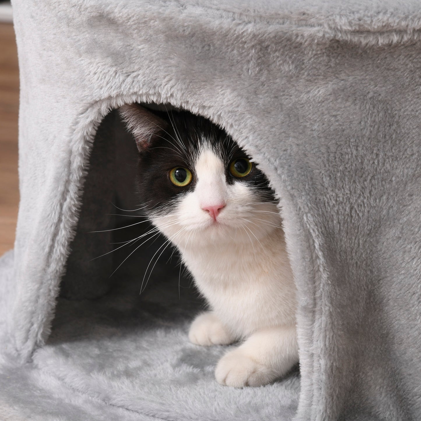 Cat Tree for Indoor Cats Kitten Tower Multi-level Activity Centre Pet Furniture with Scratching Post Condo Hanging Ropes Plus