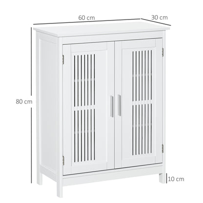 Modern Bathroom Floor Cabinet - White
