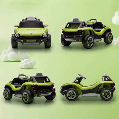 Volkswagen Licensed Kids Electric Car with Remote Control for Ages 3-6 Years, Green