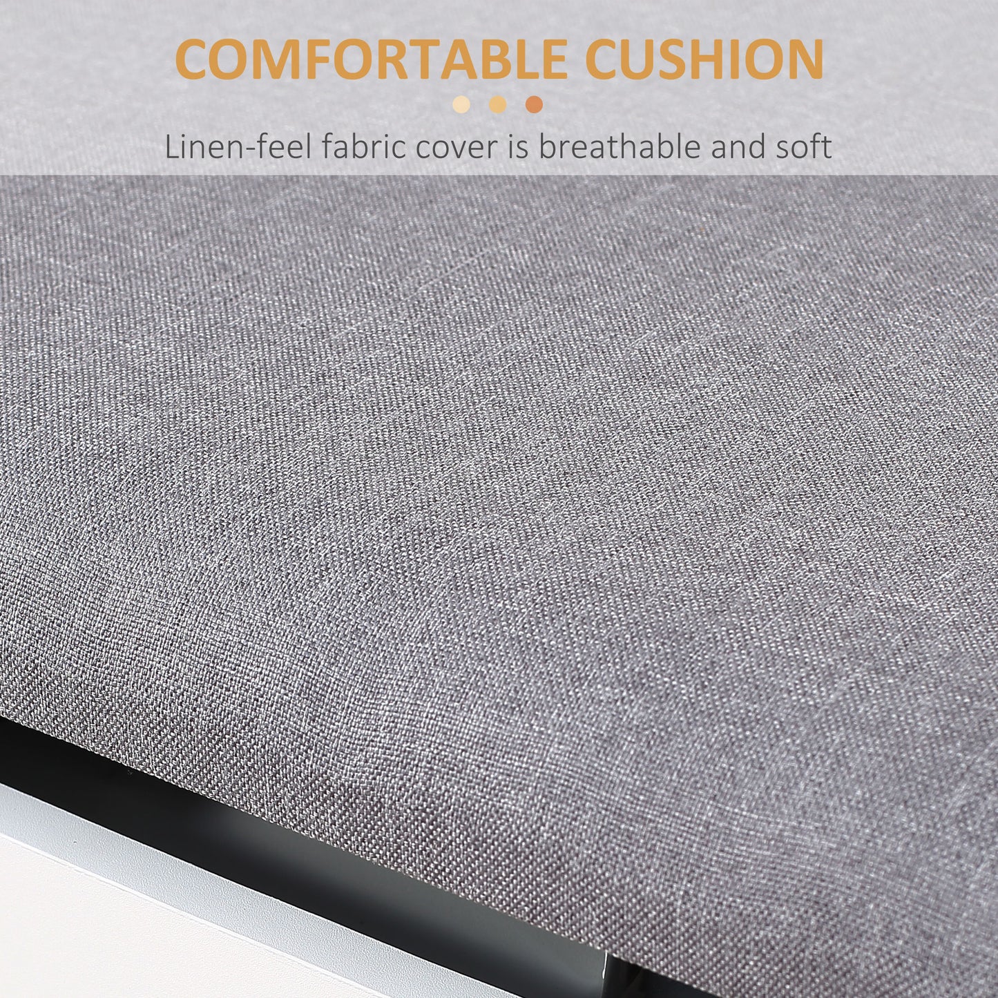 Shoe Bench with Cushion, Modern Storage Bench with Padded Seat, 2-tier Cabinet, Hidden Storage