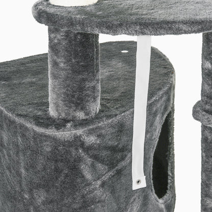 Floor to Ceiling Cat Tree for Indoor Cats Play Tower Climbing Activity Center Scratching Post Platforms Condo Adjustable Heig