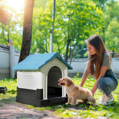 Outside Dog Kennel House, for Miniature Dogs, 64.5 x 57 x 66cm
