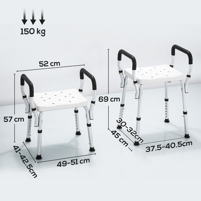 57-69cm Aluminium Frame Bath Seat