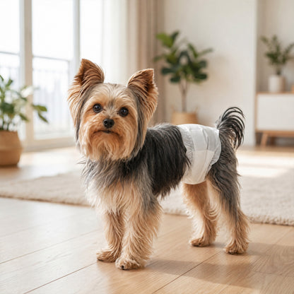 Dog Diapers Super Absorbent Leak-Proof Dog Nappies for Male Dogs Size S 30-48 cm Waist