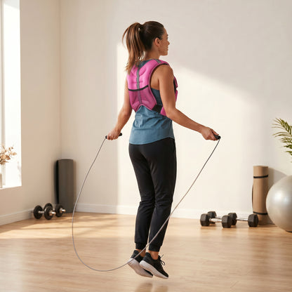 8KG Weighted Vest, Running Weight Vest with Adjustable Strap, Convenient Pocket and Reflective Strips for Men and Women
