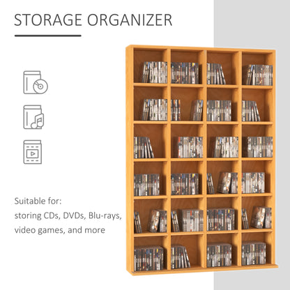 Adjustable Media Storage Unit – Beech Finish