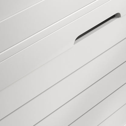 Narrow Shoe Cabinet with 3 Flip Drawers - White