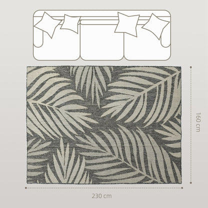UV Resistant Indoor & Outdoor Area Rug, Easy-Cleaning Machine Washable Rug for Patio, Garden, Kitchen