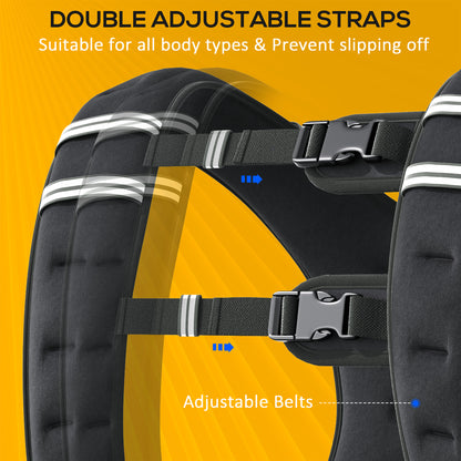 10KG Weighted Vest, Running Weight Vest with Adjustable Strap, Convenient Pocket and Reflective Strips for Men and Women