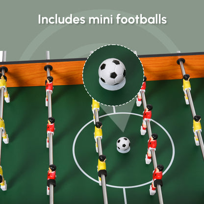 Football Table Heavy Duty 84.5cm for Arcades, Pub, Game Room, 8 Rods, 2 Foosballs