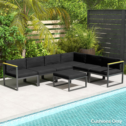 14-piece Dining Set Cushions - Black