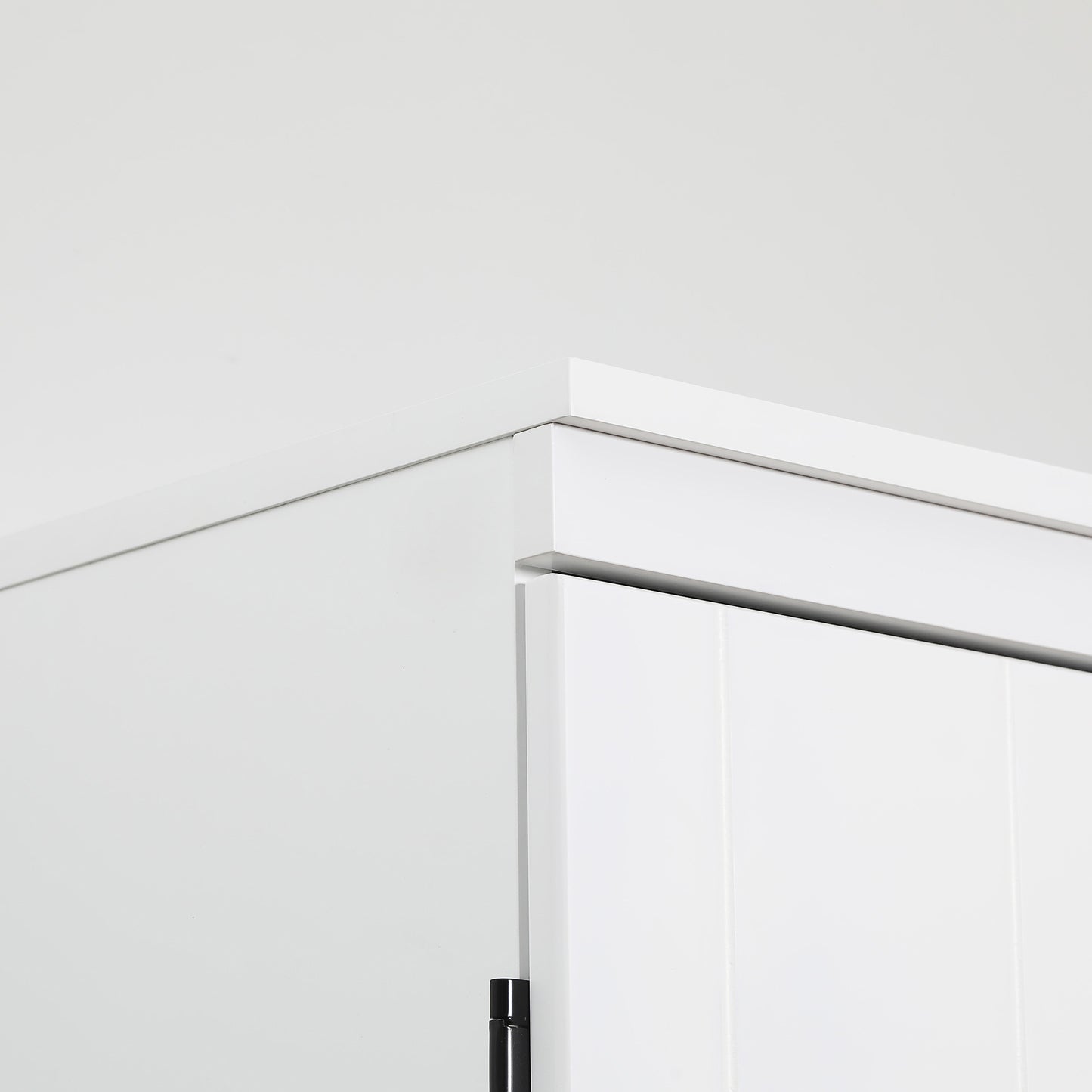 4-Door Tall Kitchen Cupboard, Freestanding 6-Tier Storage Cabinet with 2 Adjustable Shelves for Living Room, Dining Room