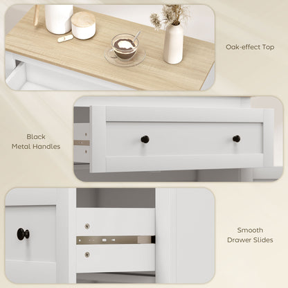 Sideboard Storage Cabinet, Morden Kitchen Cupboard with Adjustable Shelf, Drawer and Double Doors, Sideboard for Living Room