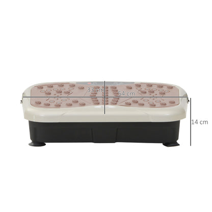 Vibration Plate Exercise Machine, Quiet Vibrating Plate for Weight Loss and Lymphatic Drainage with Resistance Bands